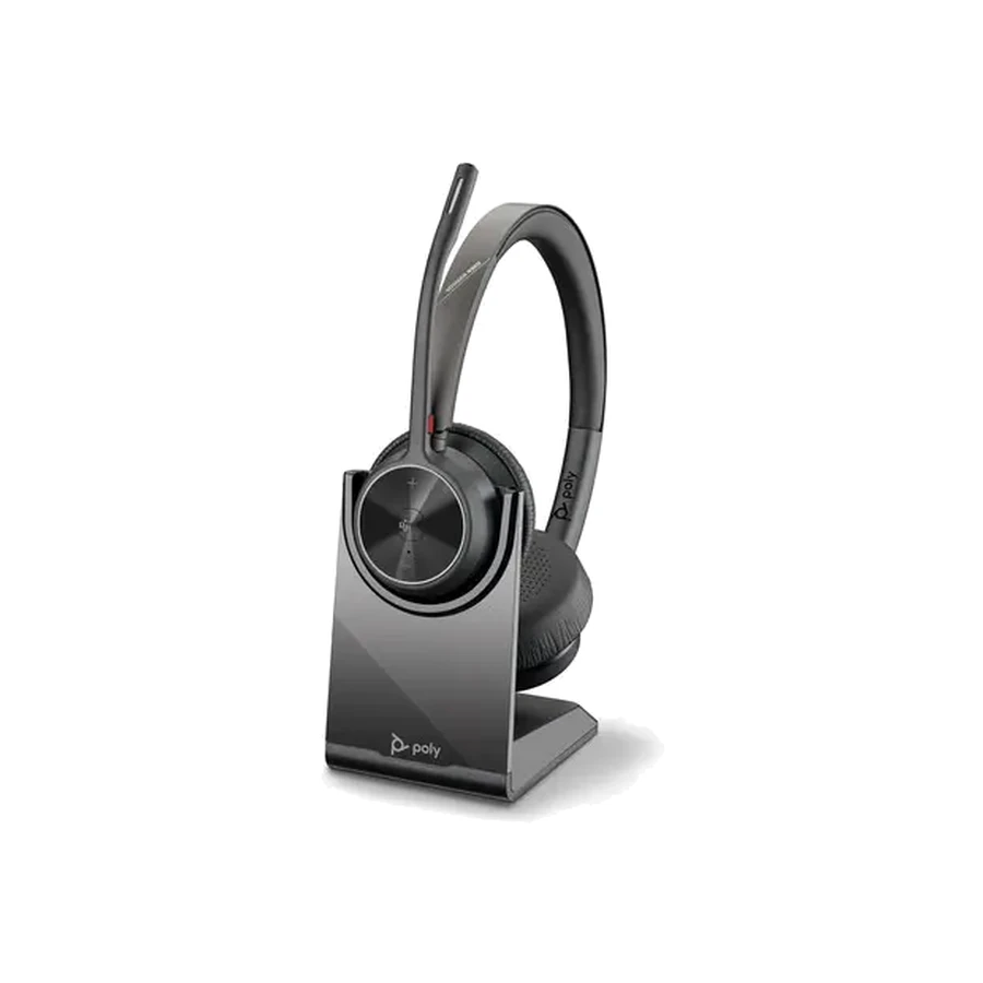 HP Poly Voyager 4320 Microsoft Teams Certified Headset +BT700 dongle +Charging Stand