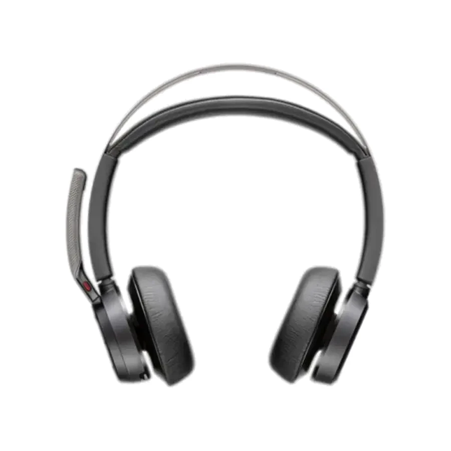 HP Poly Voyager Focus 2 Microsoft Teams Certified USB-C-C Headset +USB-C/A Adapter +Charging Stand