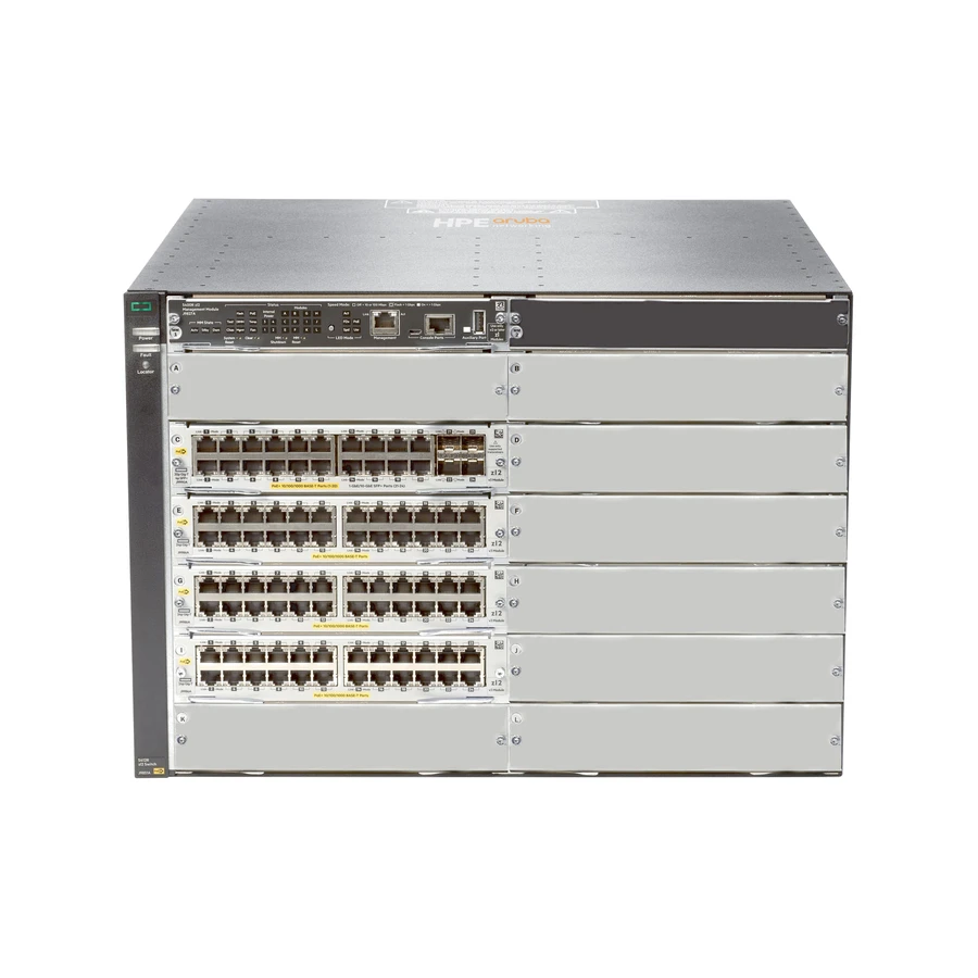 HPE Aruba Networking 5412R 92GT PoE+ and 4 port SFP+ (No PSU) v3 zl2 Switch