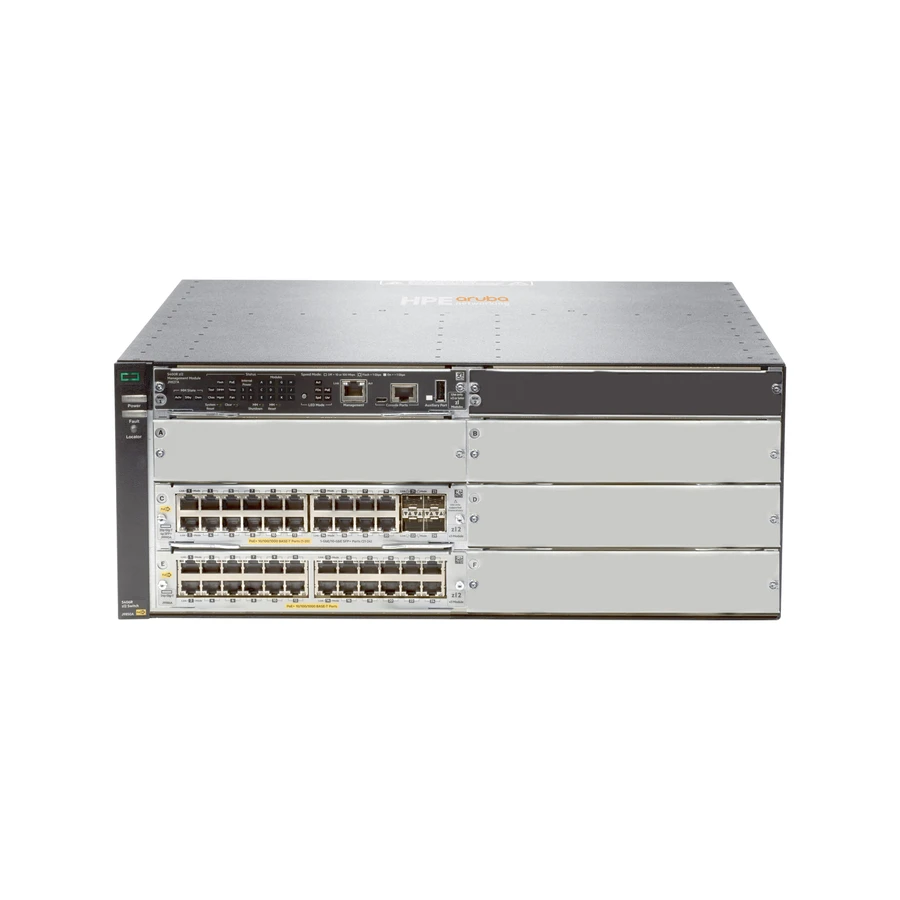 HPE Aruba Networking 5406R 44GT PoE+ and 4 port SFP+ (No PSU) v3 zl2 Switch
