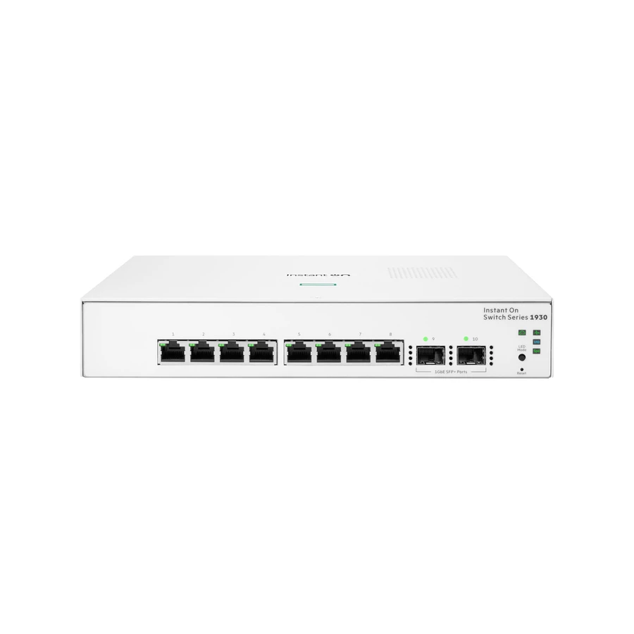 HPE Aruba Networking Networking Instant On Switch 8p Gigabit 2p SFP 1930