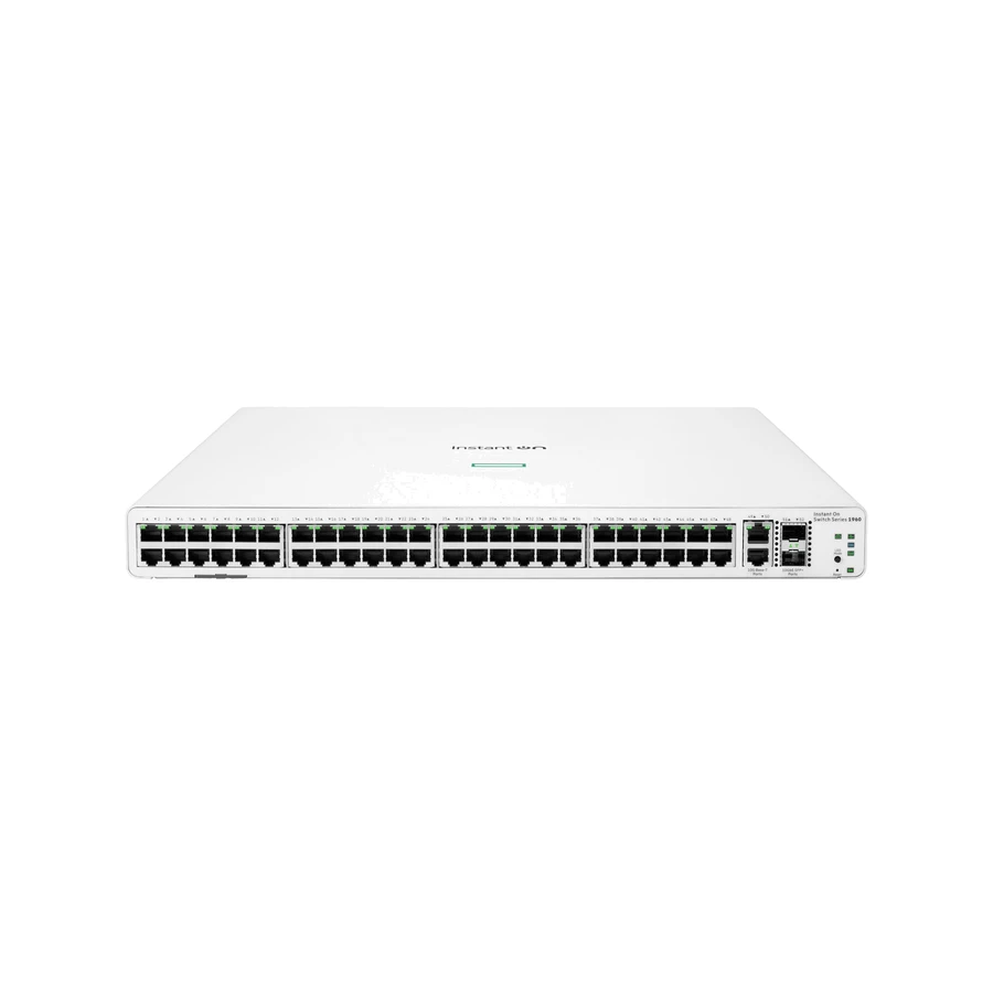 HPE Aruba Networking Networking Instant On Switch 48p Gigabit 2p 10GBT 2p SFP+ 1960