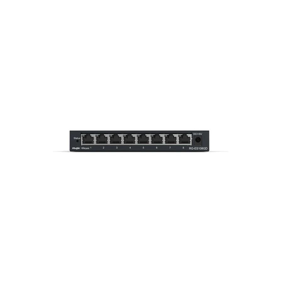 Ruijie Networks RG-ES108GD network switch Unmanaged Gigabit Ethernet (10/100/1000) Black