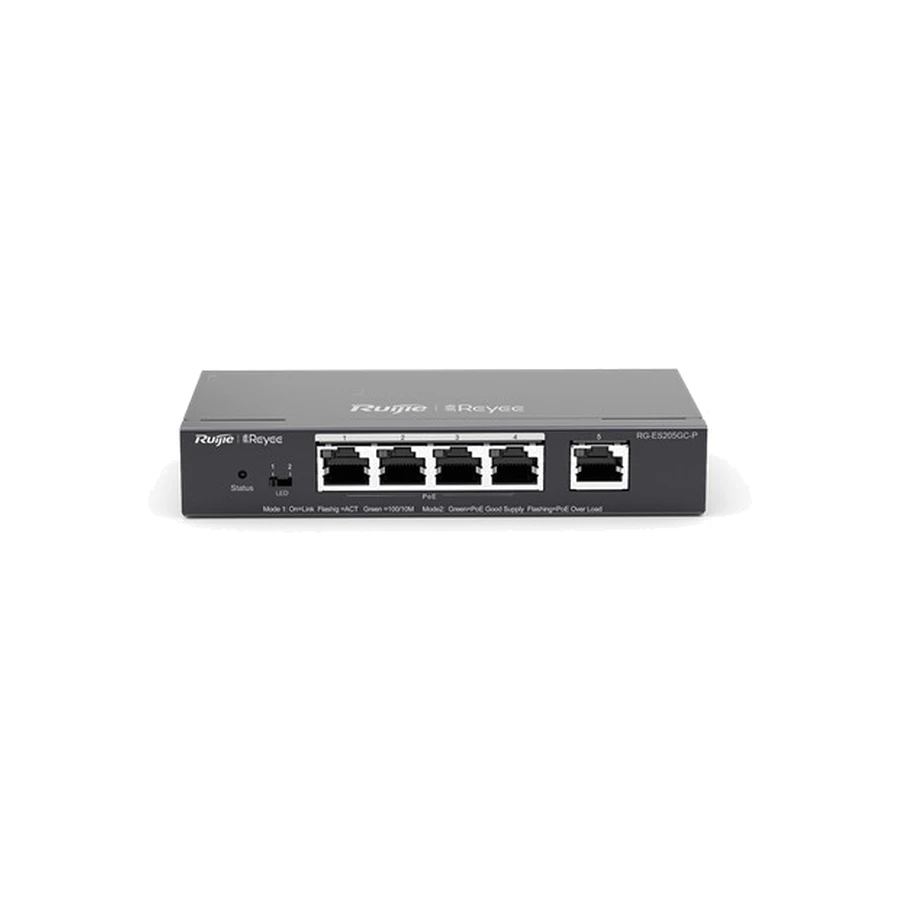 Ruijie Networks RG-ES205GC-P network switch Managed L2 Gigabit Ethernet (10/100/1000) Power over Ethernet (PoE)