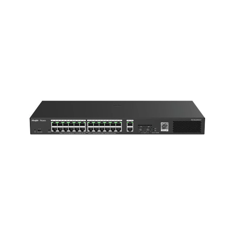 Ruijie Networks RG-ES228GS-P network switch Managed Gigabit Ethernet (10/100/1000) Power over Ethernet (PoE) Black