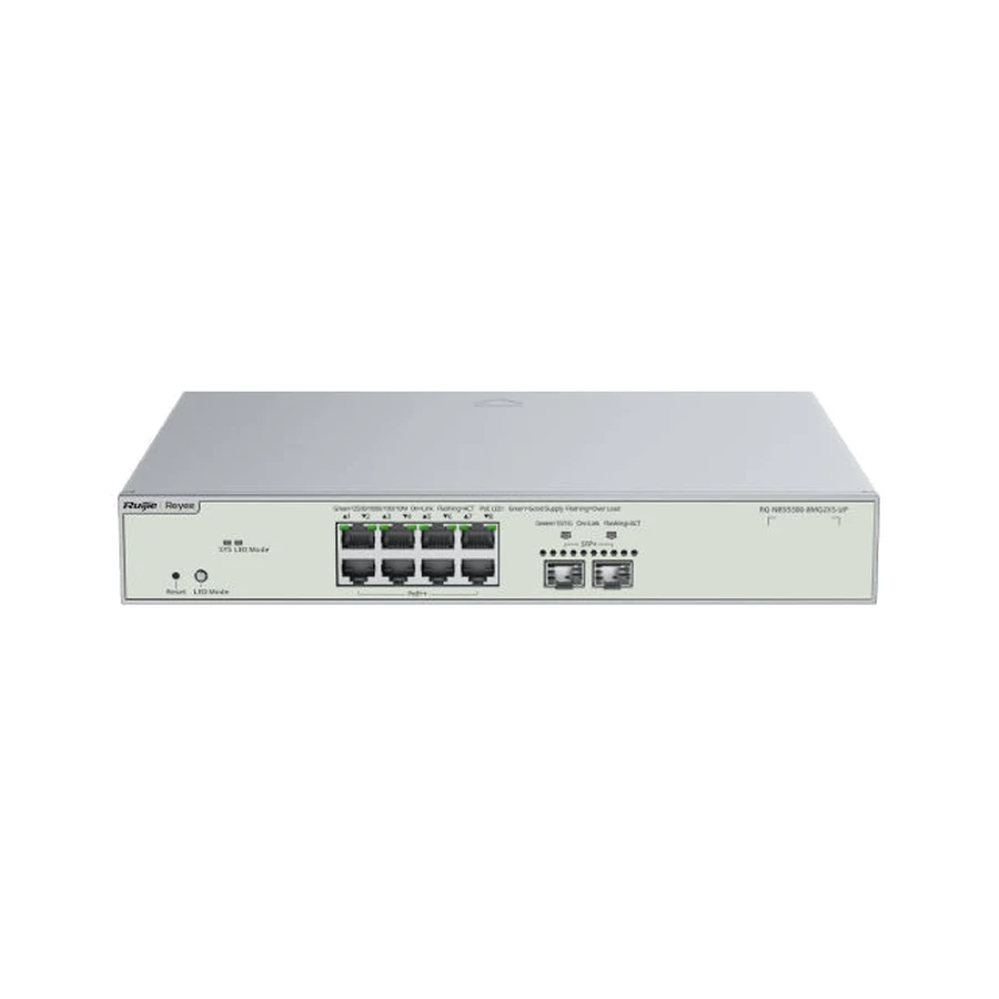 Ruijie Networks RG-NBS5300-8MG2XS-UP network switch Managed L3 Gigabit Ethernet (10/100/1000) Power over Ethernet (PoE) Grey